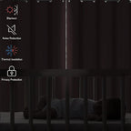 Diraysid Blush Grommet Blackout Curtains - Image 3