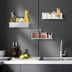 9 Inch Acrylic Floating Shelf No Drill Adhesive Wall Shelf Set of 4 - Image 7