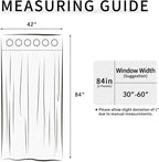 Easy-Going Thermal Grommet Curtains, 2 Panels 42x84 in, Noise Reduction - Image 7