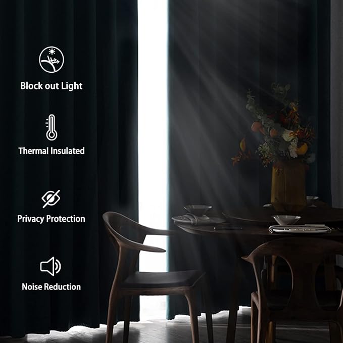DWCN Blackout Short Curtains for Bedroom - Image 2