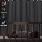 Diraysid Grey Blackout Curtains - Image 5