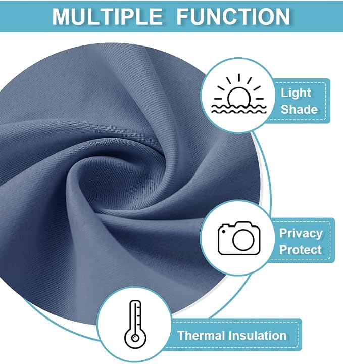 RYB HOME Blackout Curtain Privacy Window Drape - Image 7