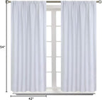 BGment Rod Pocket Room Darkening Curtains 54 Inches Length - Image 8