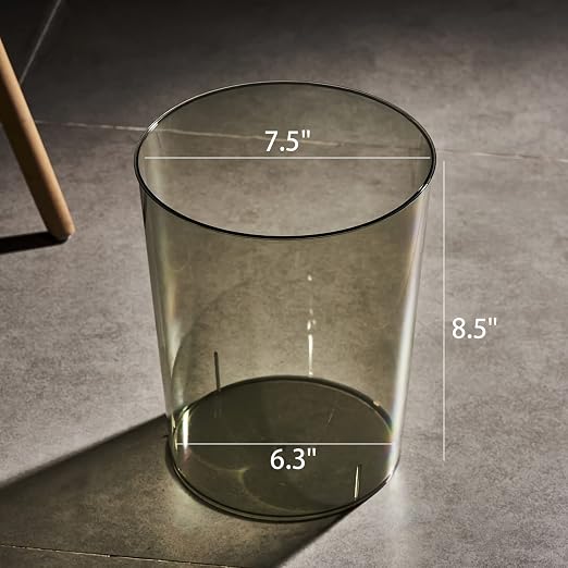 Small Trash Can Plastic Wastebasket 1.5 Gallon Garbage Bin, Waste Basket - Image 5