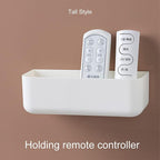Adhesive Plastic Floating Shelf Stick on Wall Mounted Shower Caddy Shower - Image 3