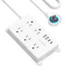 TROND 360° Rotating Plug Power Strip, 10ft Extension Cord, 5 Widely-Spaced by TRONDOfficial