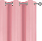 Diraysid Pink Grommet Blackout Curtains - Image 4