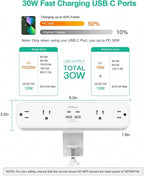 Mifaso PD30W Desk Clamp Power Strip, Surge Protector, Fast Charging Station | 4 - Image 2