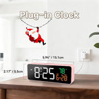 3-in-1 Digital Clocks for Living Room, Small & Compact Alarm Clock | Temperature - Image 4