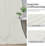 Easy-Going Thermal Grommet Curtains, 2 Panels 42x45 in, Ivory | Machine - Image 5