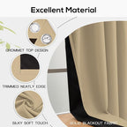 Yakamok Biscotti Beige Blackout Curtains 84 inches Long - Image 4