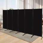 6 Panel Folding Room Divider, Sturdy Frame Freestanding Wall Divider | Privacy by YASRKML