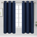 Diraysid Navy Blue Grommet Blackout Curtains by Diraysid%2C+refresh+your+life