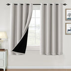 H.VERSAILTEX Oatmeal Blackout Curtains by HVERSAILTEX