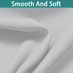 Yakamok Greyish White 100% Blackout Curtains 90 Inches Long, 2 Thick Layers | - Image 7
