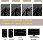 Timeper Black Velvet Curtains 84 inches 2 Panels, Back Tab & Rod Pocket - Image 7