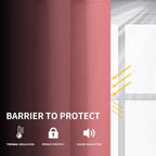 Easy-Going Thermal Grommet Blackout Curtains, 2 Panels 52x46 in, Noise Reduction - Image 2