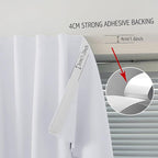 Room Darkening Curtains with Adhesive Backing Tool Free Hanging Window Drapes - Image 7