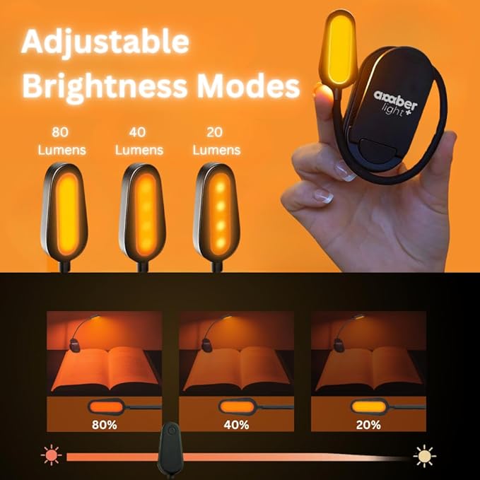 Giftable Amber Book Light - Image 3
