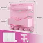 Pink Bedside Shelf Organizer - Image 3