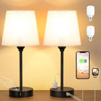 Bedside Table Lamps Set 2 for Bedroom by Acaxin