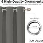 Joydeco Blackout Curtains 108 Inches Long 2 Panels Set, Thermal Insulated Long - Image 4