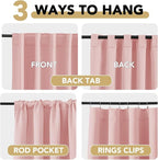 H.VERSAILTEX Baby Pink Blackout Curtains - Image 4