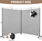 2 Panels Room Divider/Privacy Screen - Image 4