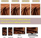 Timeper Burnt Orange Velvet Curtain W104 x L96 inches 1 Panel, Thermal - Image 7