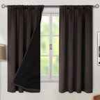 BGment 100% Blackout Heavy Thermal Curtains 63 Inch Length - Image 2
