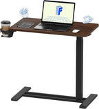 FLEXISPOT H7 28" Pneumatic Height-Adjustable Overbed Table by Unknown