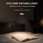 Clip on Light, Stepless Dimmable & 3 Colors Touch Control Clip On Bed Light. - Image 7