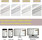 Timeper White Velvet Curtains 84 inches 2 Panels, Luxury Curtains - Image 7