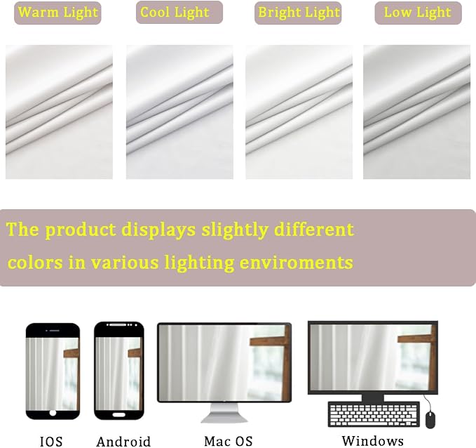 Timeper White Velvet Curtains 84 inches 2 Panels, Luxury Curtains - Image 7