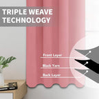 Easy-Going Thermal Grommet Blackout Curtains, 2 Panels 52x84 in, Noise Reduction - Image 3