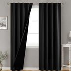 BGment Black 100% Blackout Curtains by BGment