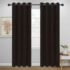 Easy-Going Thermal Grommet Blackout Curtains, 2 Panels 52x84 in, Dark Brown | by Easy-Going