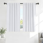 PONY DANCE White 50% Lighting Blocking Curtains by PONYDANCE