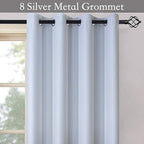 SimpleHome Ombre Gradient Grey White to Gray Curtains - Image 4