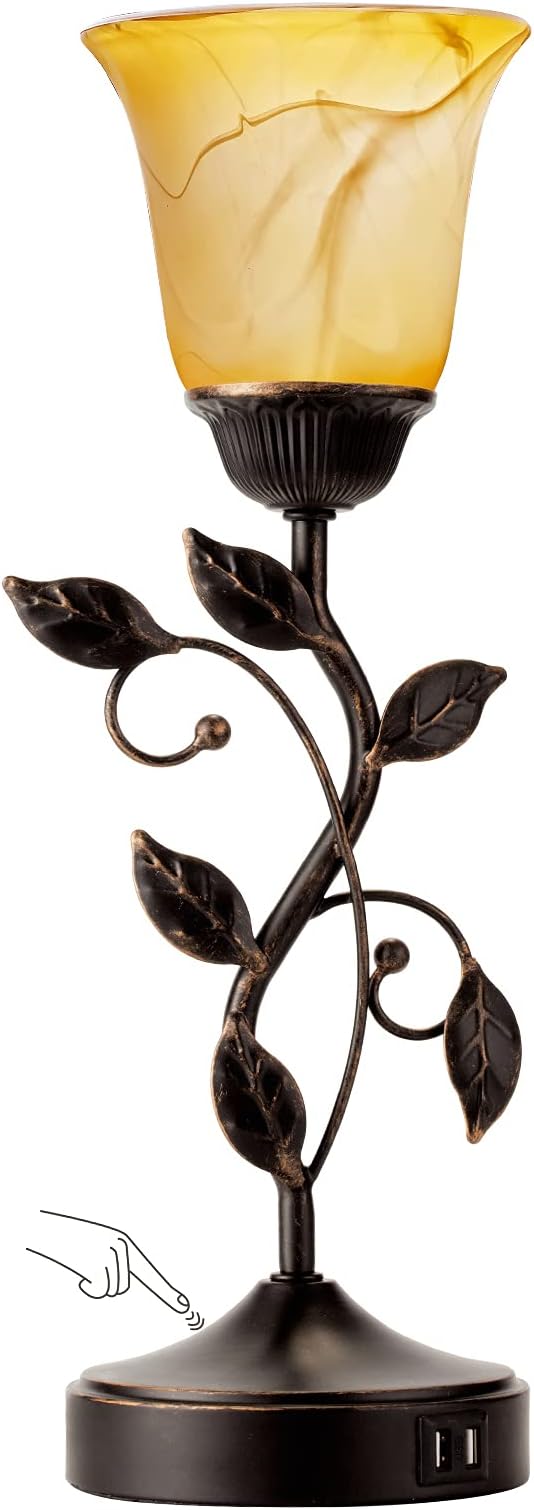 Touch Control Leaf Vintage Table Lamp - Image 8