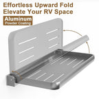 RV Aluminum Fold-Down Wall Shelf - Image 6