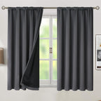 BGment 100% Room Darkening Thermal Insulated Blackout Curtains 54 Inches Long - Image 2