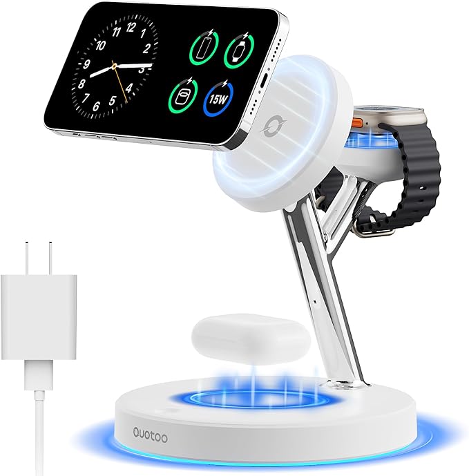 3 in 1 MagSafe Wireless Charger Stand by Ouotoo