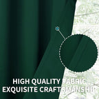 BGment Emerald Green Blackout Curtains 40 Inches Long - Image 7