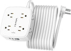 20 Ft Surge Protector Power Strip by YISHU