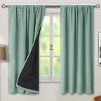 BGment Frosty Green Blackout Curtains by BGment