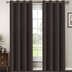 H.VERSAILTEX Brown Blackout Curtains by HVERSAILTEX