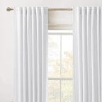 RYB HOME White Velvet Curtains 84 inches - Image 2