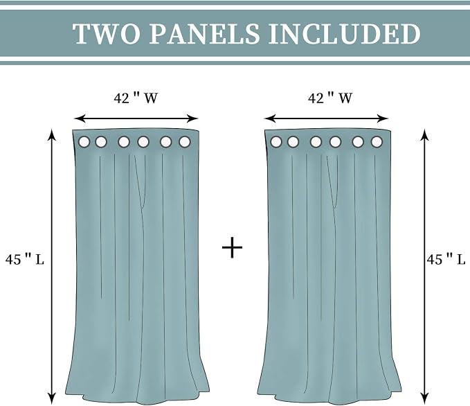 BGment Short 100% Blackout Curtains - Image 6