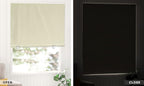 LazBlinds 100% Blackout Roller Shades, Cream | No tools No Drill Cordless Blinds - Image 6